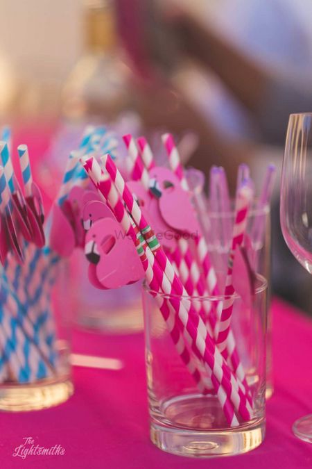 Photo of Tropical theme flamingo favour