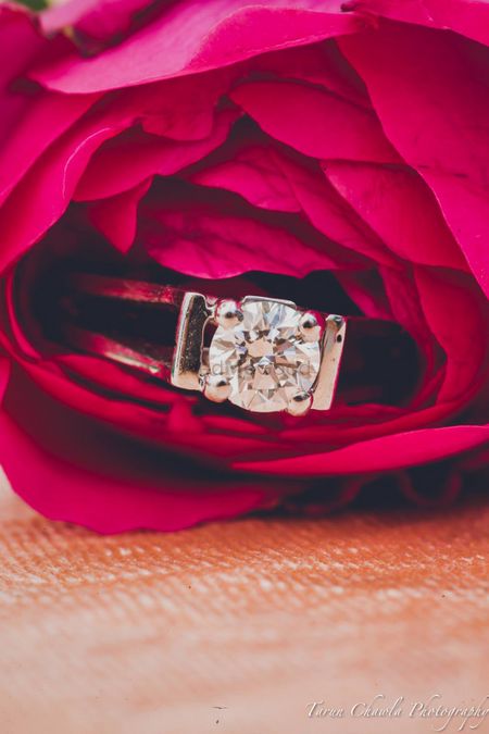 Photo of solitaire engagement ring