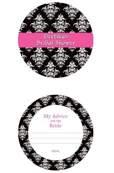 Let your bridesmaids fill in advice for you as a bride. Do this on  your bachelorette or bridal shower