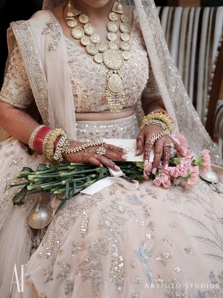 Bridal necklace and jewellery portrait 