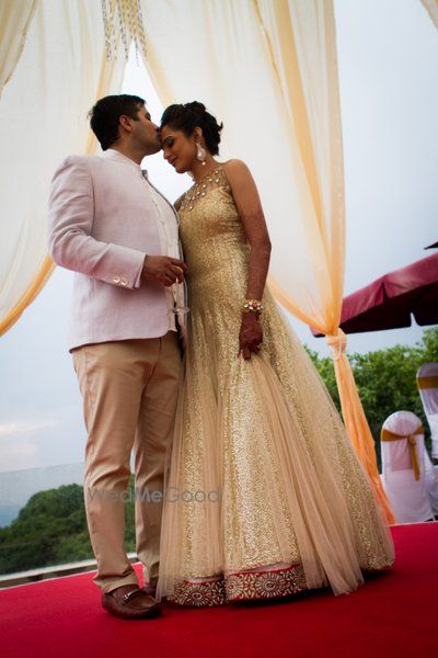 Photo of Shimmery gold gown from Gyans