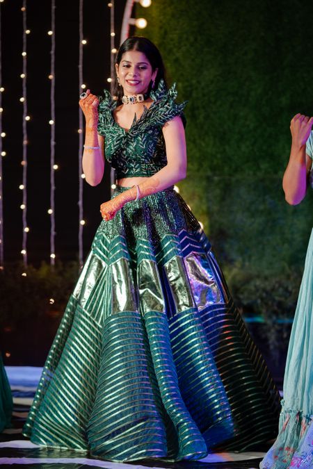 Sangeet outfit ideas for South Indian brides 