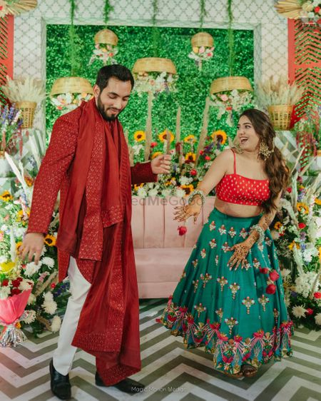 mehendi outfits for brides-to-be & grooms 