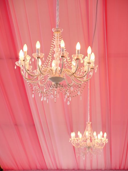 Photo of glamorous chandelier