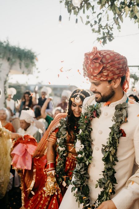 couple during pheras 