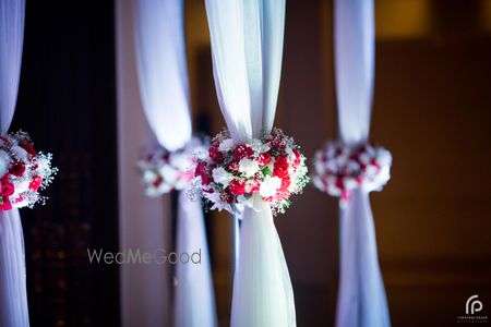 Floral curtain tie backs