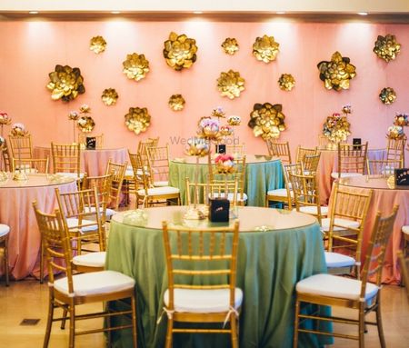 Pretty and elegant indoor decor with pastels