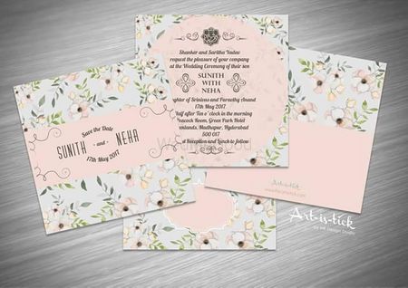 Floral wedding invite!