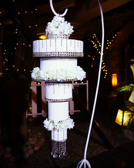 Photo of Suspended wedding cake