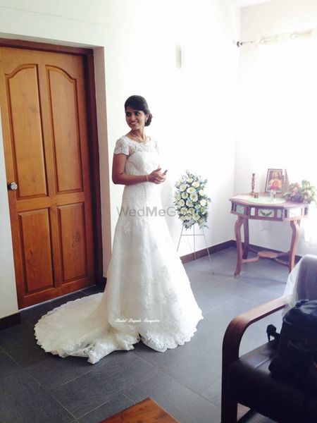 white color christian gown