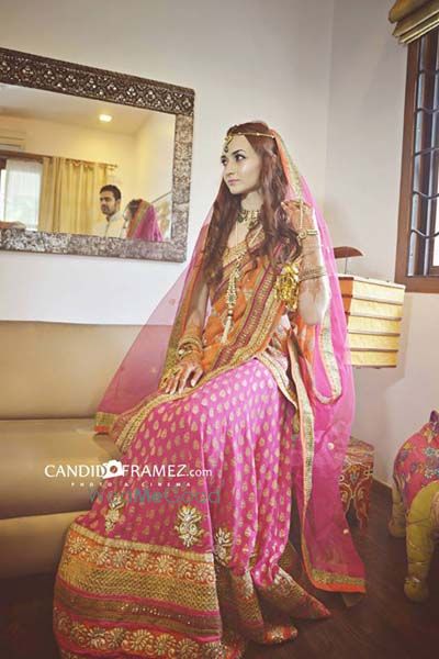 Light Pink Bridal Lehenga Photo