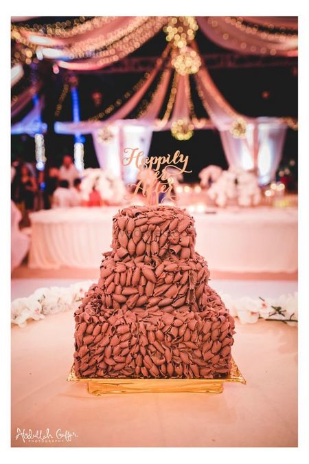 Photo of Happily ever after cake topper on unique cake