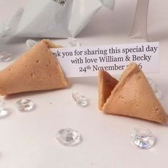 Unique fortune cookie thank you note for guests