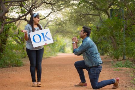 cute pre-wedding proposal idea