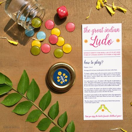 Interactive ludo wedding card packaging