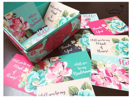 Will you be my bridesmaid floral card