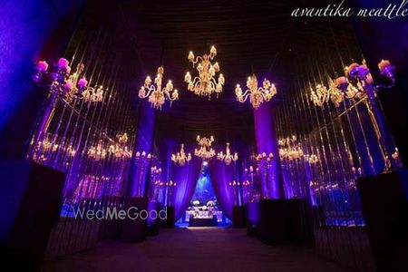 Purple Wedding Decor Photo