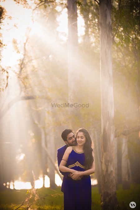 Pre-wedding shoot in forest