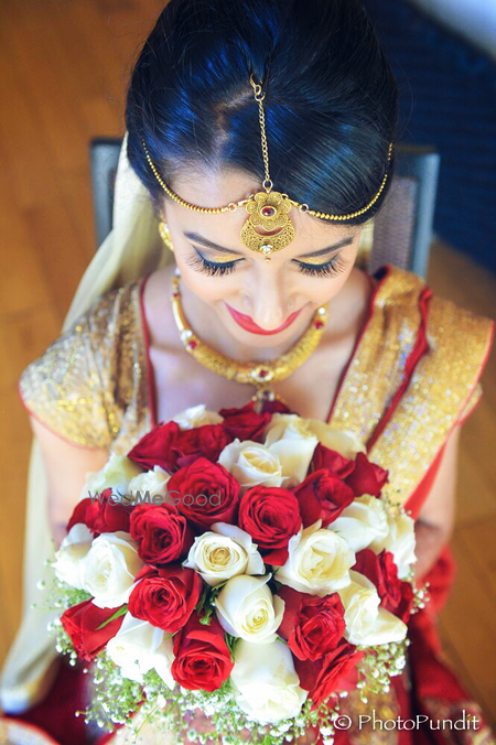 candid bridal shot