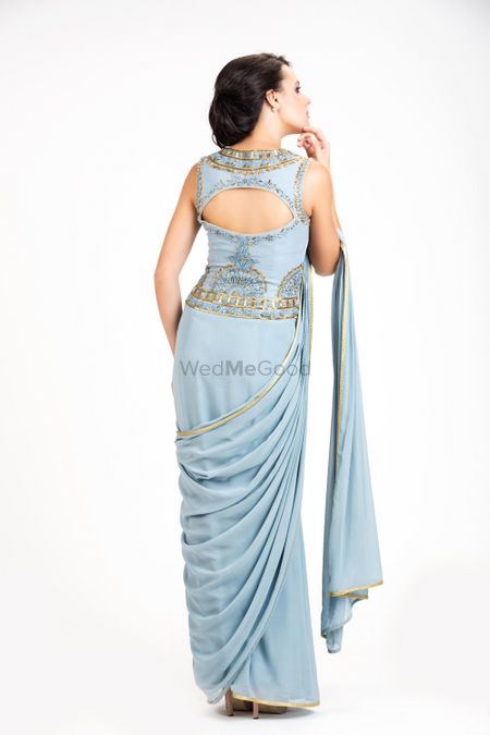 gown saree concept saree