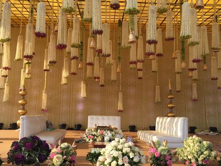 Photo of Hanging Floral strings and bells decor