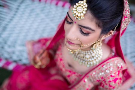Bridal portrait with stunning makeup!