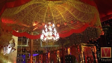 Photo of red and gold theme decor