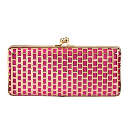 Photo of pink and gold clutch