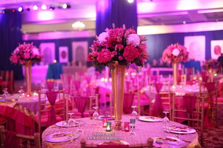 Photo of floral centerpieces