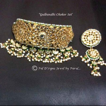 artificial polki kundan choker bridal necklace set