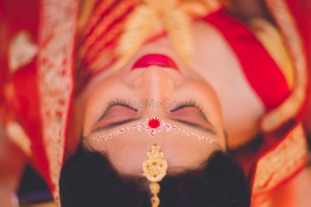 Bengali bride top shot