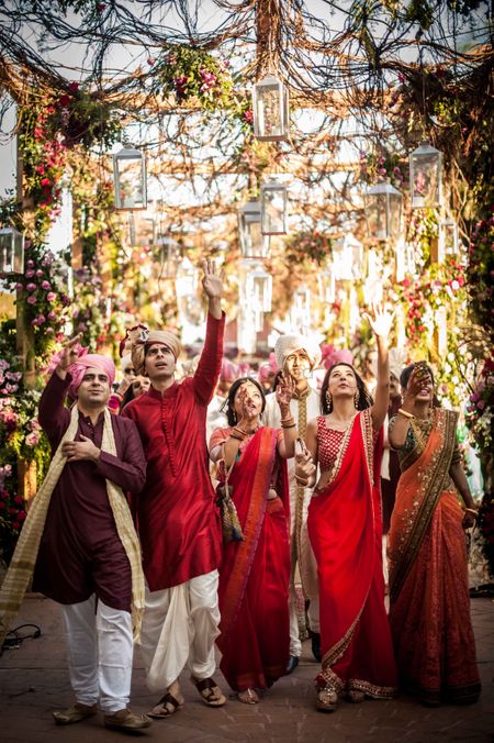 Bridal party photo at Indian wedding