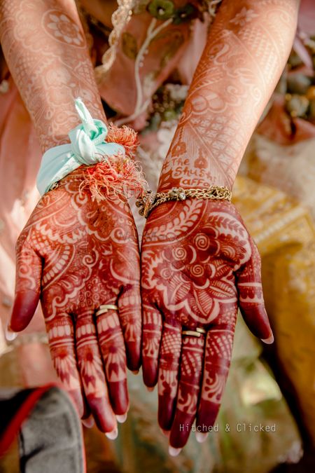 personalised full hand bridal mehendi design