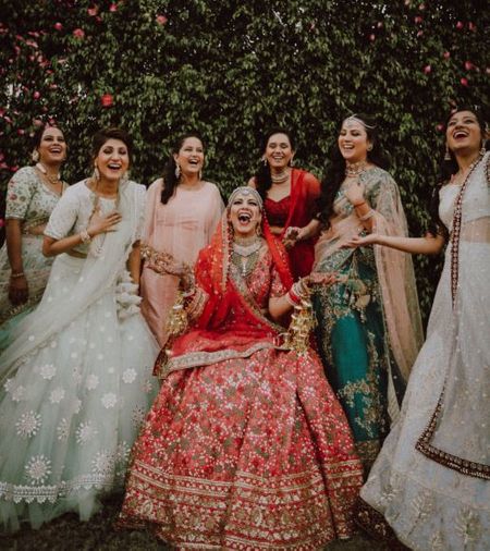 Photo of A happy bridesmaids shot.