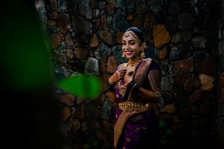 Photo of South Indian bridal photoshoot
