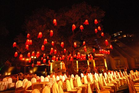 Photo of outdoor cocktail decor