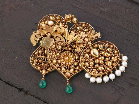 gold filigree earrings