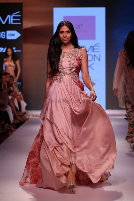 Photo of satin gown by Anushree Reddy