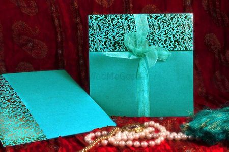 Photo of turquoise cards