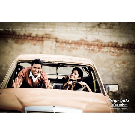 Photo of couple in a car