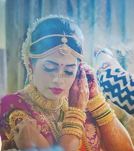 Photo of south indian bride makeup
