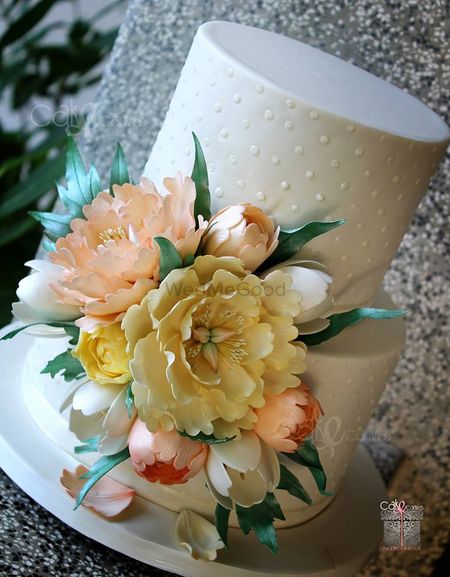Photo of two tier cake