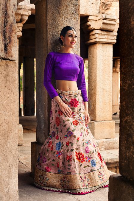 Pin by Manjula reddy on Croptop and Skirts | Designer bridal lehenga choli,  Designer bridal lehenga, Indian gowns dresses