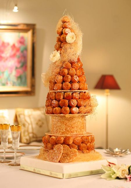 Photo of croquembouch wedding cake
