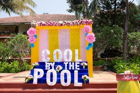 Giant pool party decor idea