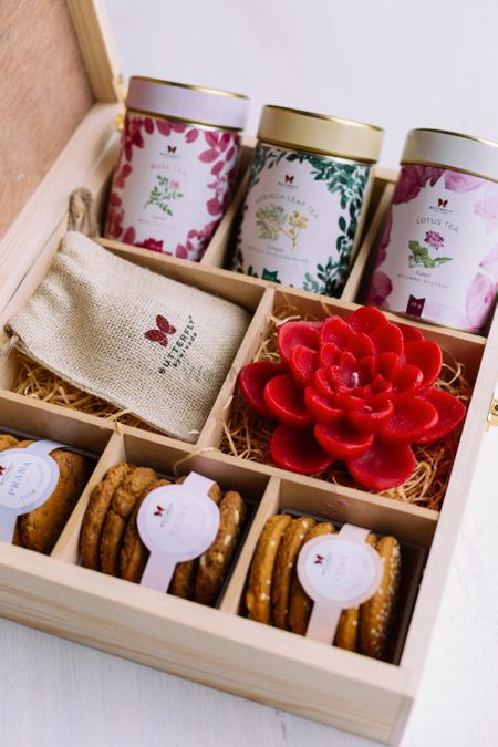 Curated wedding favours for guests 