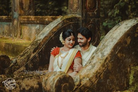 Red Outfits Photo couple portrait