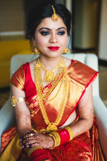 Beautiful traditional south indian bridal look