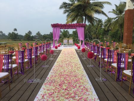 Purple Themed Entrance Decor