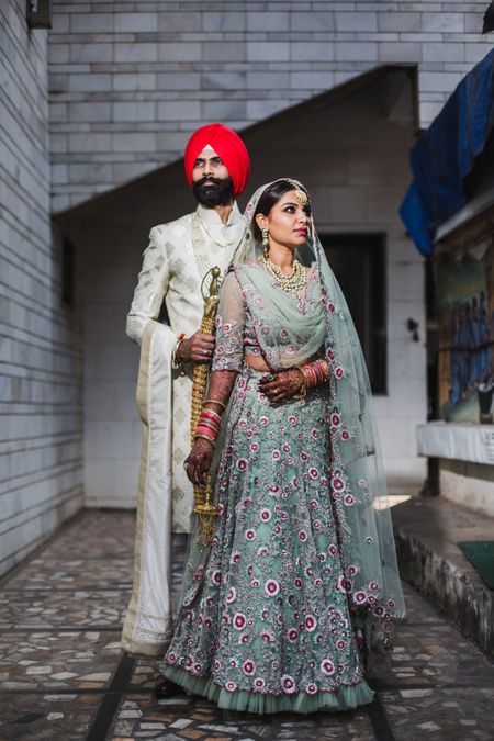 Photo of Offbeat sikh bridal colour